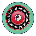Yin Yang Chinese Zodiac Signs Print Round Floor Mat