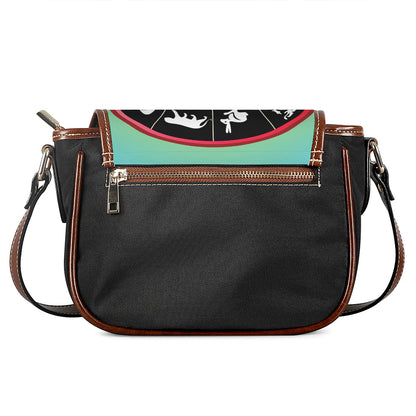 Yin Yang Chinese Zodiac Signs Print Saddle Bag