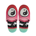 Yin Yang Chinese Zodiac Signs Print Slippers