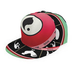 Yin Yang Chinese Zodiac Signs Print Snapback Cap