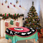 Yin Yang Chinese Zodiac Signs Print Tablecloth