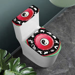Yin Yang Chinese Zodiac Signs Print Toilet Lid And Tank Cover Set