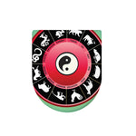 Yin Yang Chinese Zodiac Signs Print Toilet Lid Cover