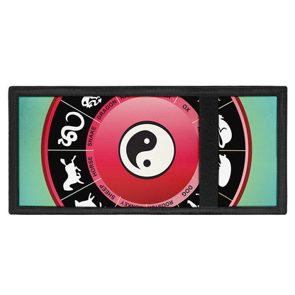 Yin Yang Chinese Zodiac Signs Print Trifold Wallet