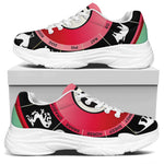 Yin Yang Chinese Zodiac Signs Print White Chunky Shoes