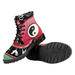 Yin Yang Chinese Zodiac Signs Print Work Boots