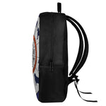 Yin Yang Chinese Zodiac Wheel Print 17 Inch Backpack