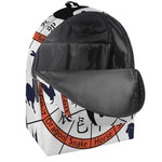 Yin Yang Chinese Zodiac Wheel Print Backpack