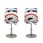 Yin Yang Chinese Zodiac Wheel Print Bar Stool Covers