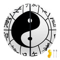 Yin Yang Chinese Zodiac Wheel Print Basketball