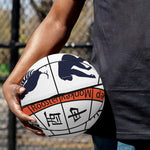 Yin Yang Chinese Zodiac Wheel Print Basketball