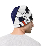 Yin Yang Chinese Zodiac Wheel Print Beanie