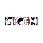 Yin Yang Chinese Zodiac Wheel Print Bed Runner