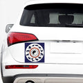 Yin Yang Chinese Zodiac Wheel Print Car Sticker
