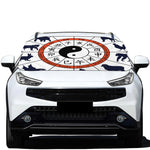 Yin Yang Chinese Zodiac Wheel Print Car Windshield Snow Cover