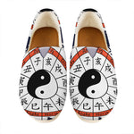 Yin Yang Chinese Zodiac Wheel Print Casual Shoes