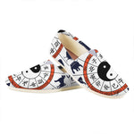 Yin Yang Chinese Zodiac Wheel Print Casual Shoes