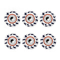 Yin Yang Chinese Zodiac Wheel Print Coaster Set