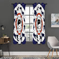 Yin Yang Chinese Zodiac Wheel Print Grommet Curtain Panels