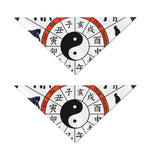 Yin Yang Chinese Zodiac Wheel Print Dog Bandana