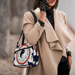 Yin Yang Chinese Zodiac Wheel Print Double Strap Bible Bag