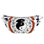 Yin Yang Chinese Zodiac Wheel Print Fanny Pack