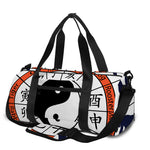 Yin Yang Chinese Zodiac Wheel Print Gym Bag