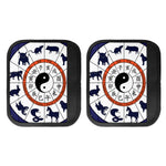 Yin Yang Chinese Zodiac Wheel Print Handle Covers