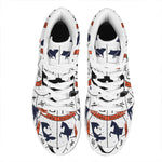 Yin Yang Chinese Zodiac Wheel Print High Top Leather Sneakers