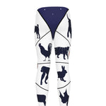 Yin Yang Chinese Zodiac Wheel Print Men's leggings