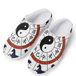 Yin Yang Chinese Zodiac Wheel Print Mesh Casual Shoes