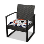 Yin Yang Chinese Zodiac Wheel Print Outdoor Seat Cushion Cover