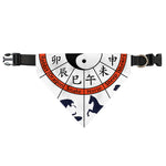 Yin Yang Chinese Zodiac Wheel Print Over The Collar Dog Bandana