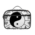 Yin Yang Chinese Zodiac Wheel Print Portable Lunch Bag