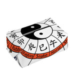 Yin Yang Chinese Zodiac Wheel Print Rectangle Tissue Box Cover