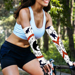 Yin Yang Chinese Zodiac Wheel Print Sun Protection Arm Sleeves