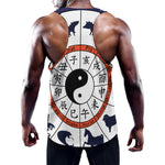 Yin Yang Chinese Zodiac Wheel Print Training Tank Top
