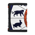 Yin Yang Chinese Zodiac Wheel Print Trifold Wallet