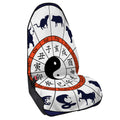 Yin Yang Chinese Zodiac Wheel Print Waterproof Car Seat Cover