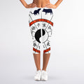 Yin Yang Chinese Zodiac Wheel Print Women's Capri Leggings