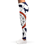 Yin Yang Chinese Zodiac Wheel Print Women's Leggings