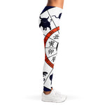 Yin Yang Chinese Zodiac Wheel Print Women's Leggings