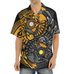 Yin Yang Owl Print Aloha Shirt