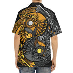 Yin Yang Owl Print Aloha Shirt