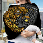 Yin Yang Owl Print Baby Seat Cover
