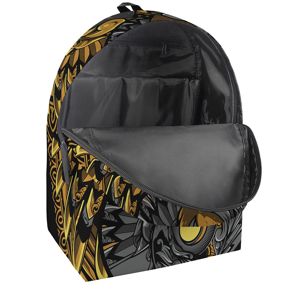 Yin Yang Owl Print Backpack