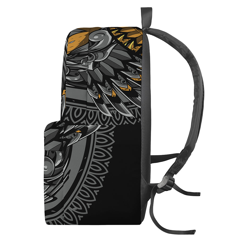 Yin Yang Owl Print Backpack