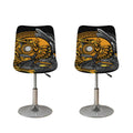 Yin Yang Owl Print Bar Stool Covers