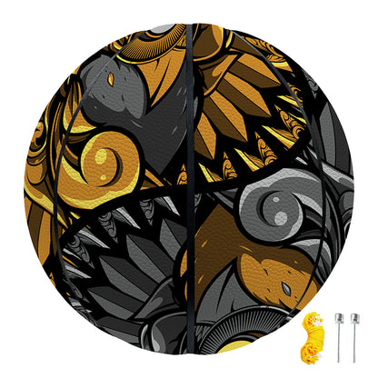 Yin Yang Owl Print Basketball