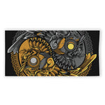 Yin Yang Owl Print Beach Towel